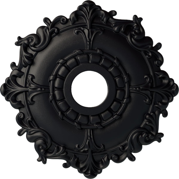 Ekena Millwork Riley Ceiling Medallion (Fits Canopies up to 4 5/8"), 18"OD x 3 1/2"ID x 1 1/2"P, Steel Gray CM18RLSGS - main